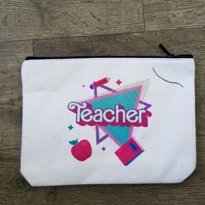 2/$25 White Teacher Pouch